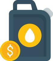 Oil Price Vector Icon