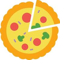 icono de vector de pizza