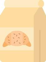 panadería bolso vector icono
