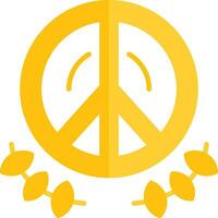 icono de vector de paz