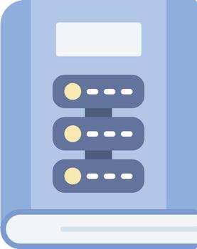 Library Database Vector Icon