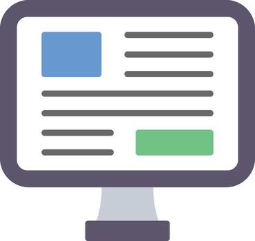 Computer Vector Icon