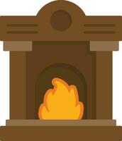 Fireplace Vector Icon