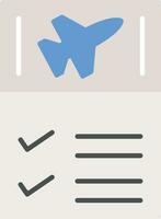 Flight Checklist Vector Icon