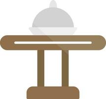 icono de vector de mesa de cena