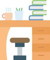 Study Table Vector Icon