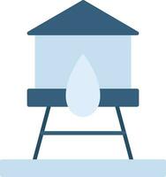 icono de vector de torre de agua