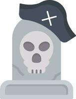 Pirate Grave Vector Icon