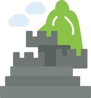 machu picchu vector icono