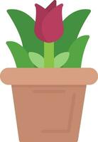 Flower Pot Vector Icon