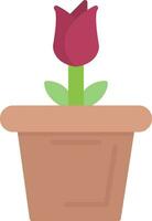 Large Flower Pot Vector Icon