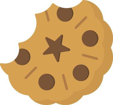 icono de vector de galleta