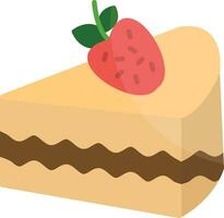 Strawaberry Cake Vector Icon