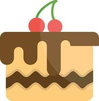 chocolate pastel vector icono