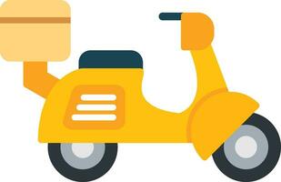 Motorbike Delivery Vector Icon