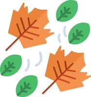 Leaves Falling Vector Icon