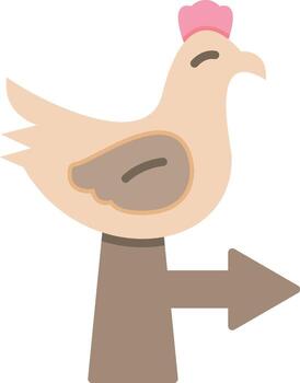 Wind Vane Vector Icon