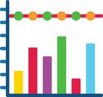 Stacked Bar Chart Vector Icon