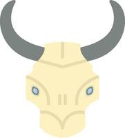 toro cráneo vector icono
