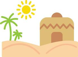 Desert House Vector Icon