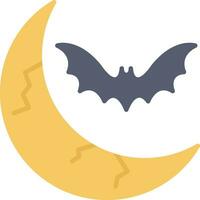 icono de vector de luna de halloween