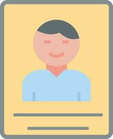 Passport Photo Vector Icon