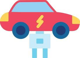 Electric Car Vector Icon