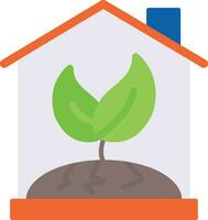 Green House Vector Icon