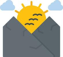 Sunrise Landscape Vector Icon