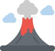 volcán paisaje vector icono