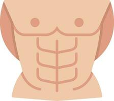 abdominales vector icono