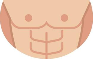 Chest Muscle Vector Icon