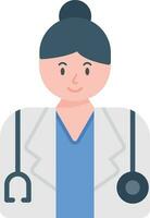 Female Doctor Vector Icon