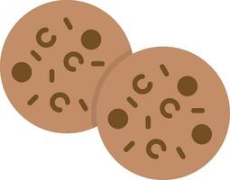 chocolate chip vector icono