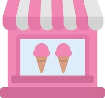 helado tienda vector icono