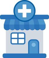 icono de vector de tienda médica