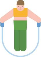 Person skipping rope Vector Icon