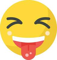 Squinting Face with Tongue Vector Icon
