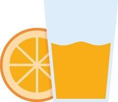 icono de vector de jugo de naranja