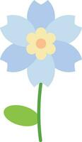 Alpine Forget Me Not Vector Icon