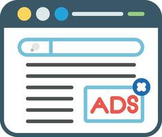 Website Ads Vector Icon