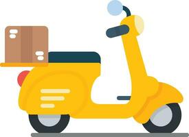 Delivery Bike Vector Icon