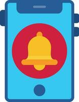 Smartphone Alarm Vector Icon