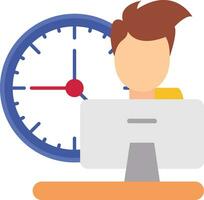 Work Time Vector Icon