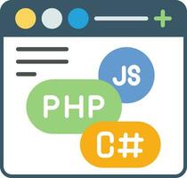 Coding Language Vector Icon