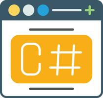 C Sharp Vector Icon
