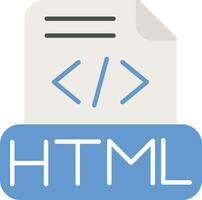 icono de vector de archivo html