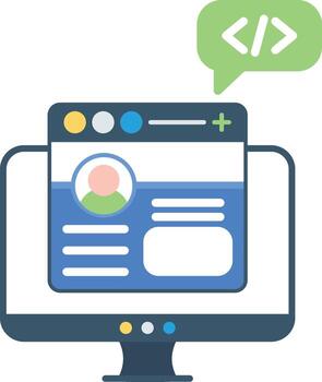 icono de vector de desarrollo frontend