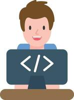 icono de vector de programador