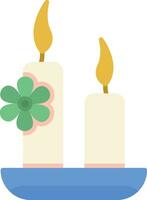 Spa Candle Vector Icon